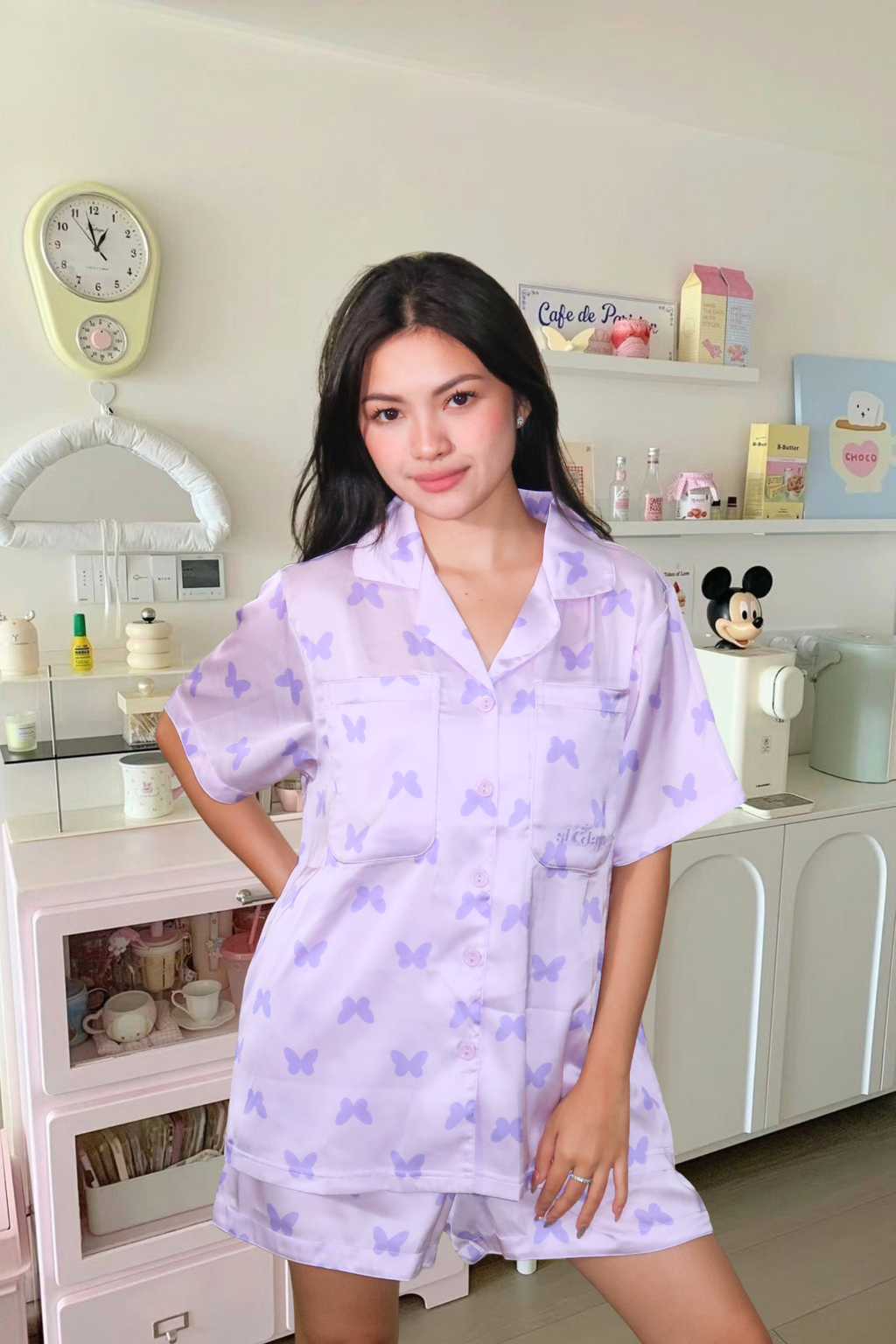Butterfly Oversized Shorts Set