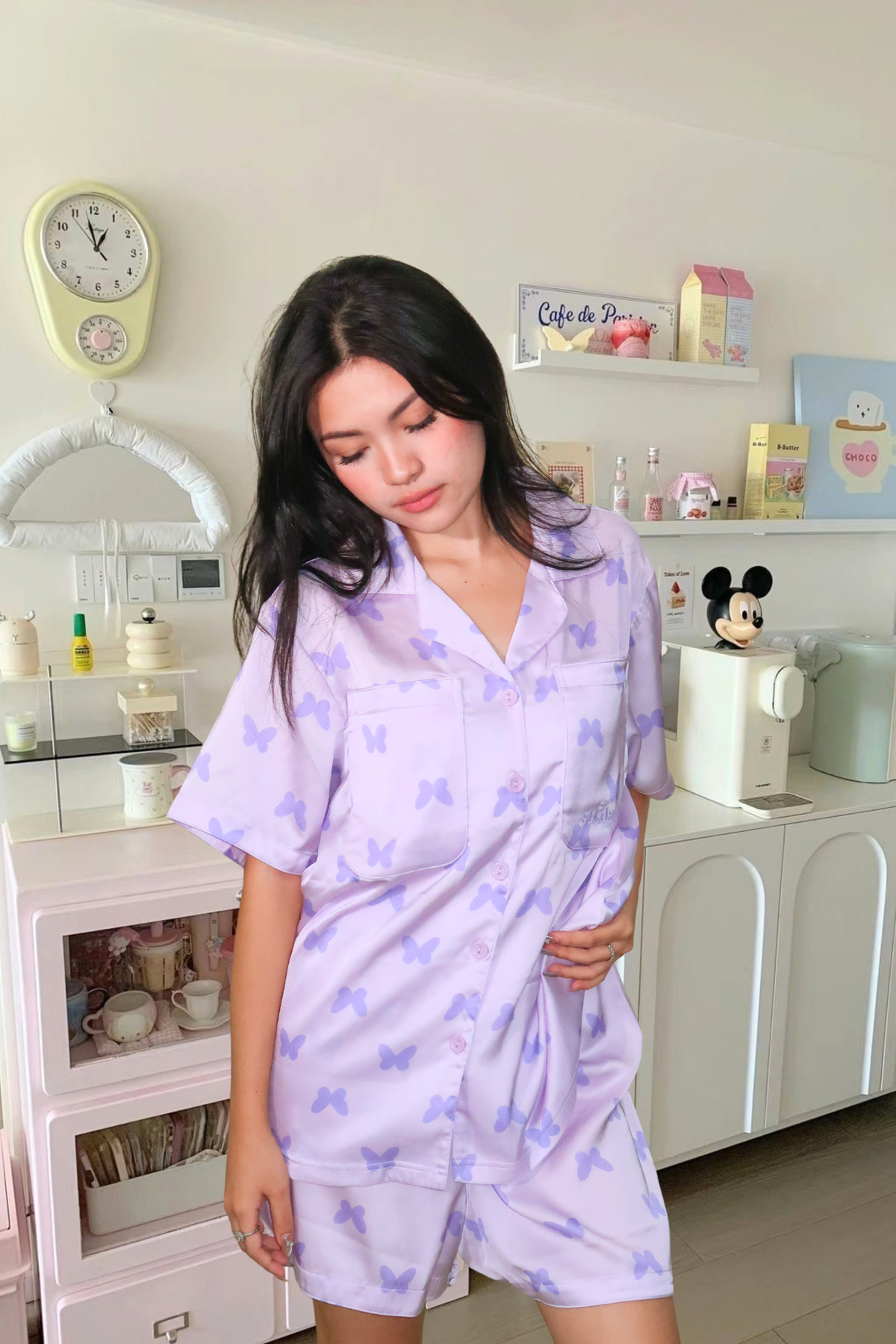 Butterfly Oversized Shorts Set