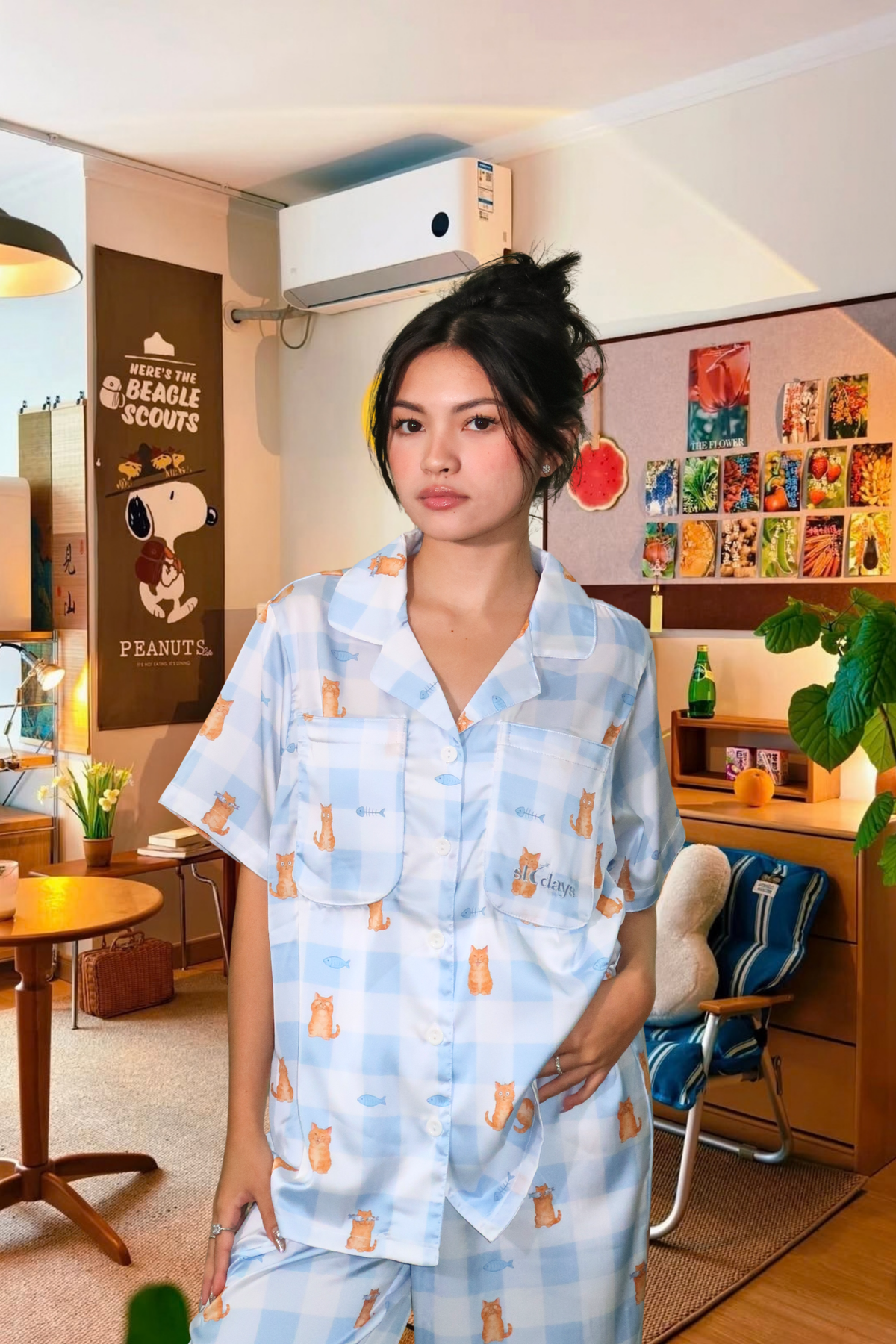 Kitty Oversized Pants Set