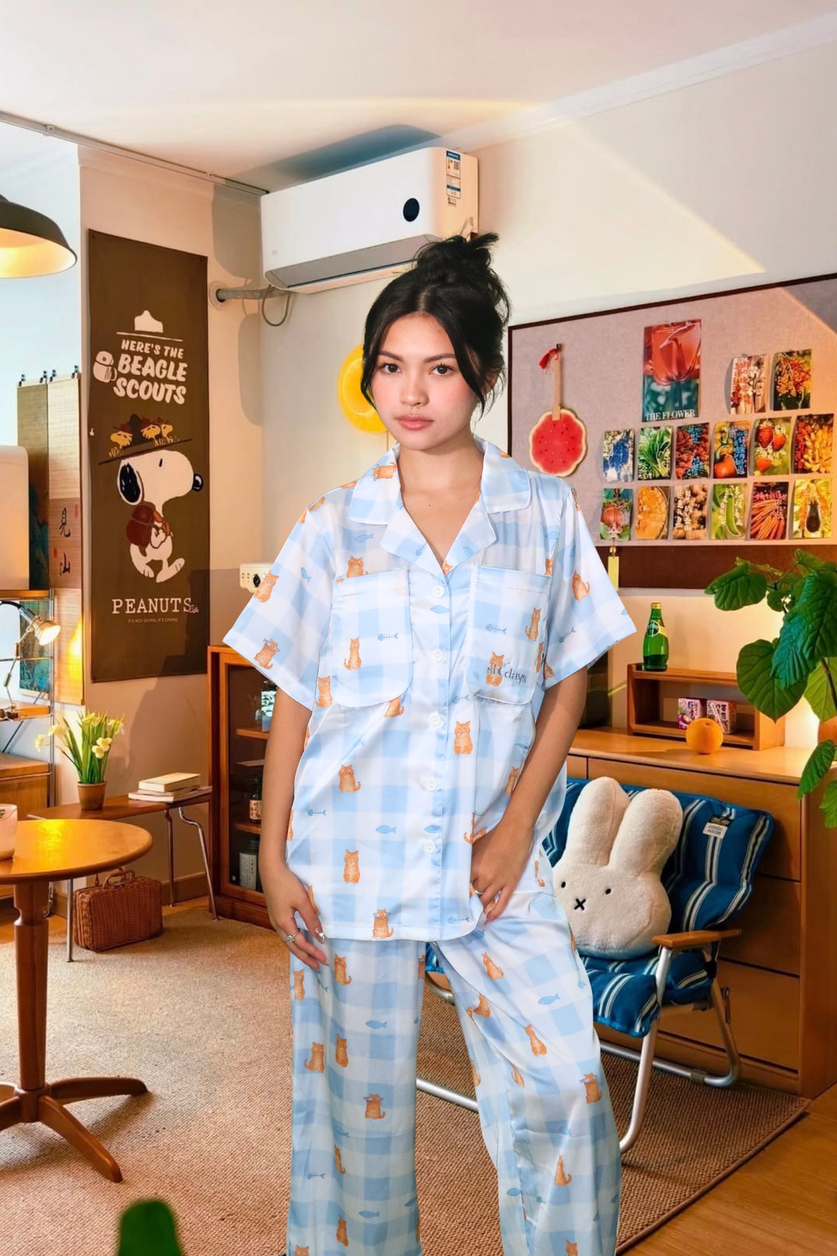 Kitty Oversized Pants Set