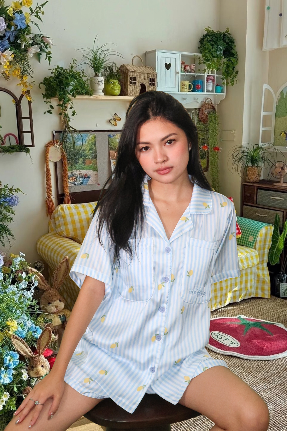 Citrus Oversized Shorts Set