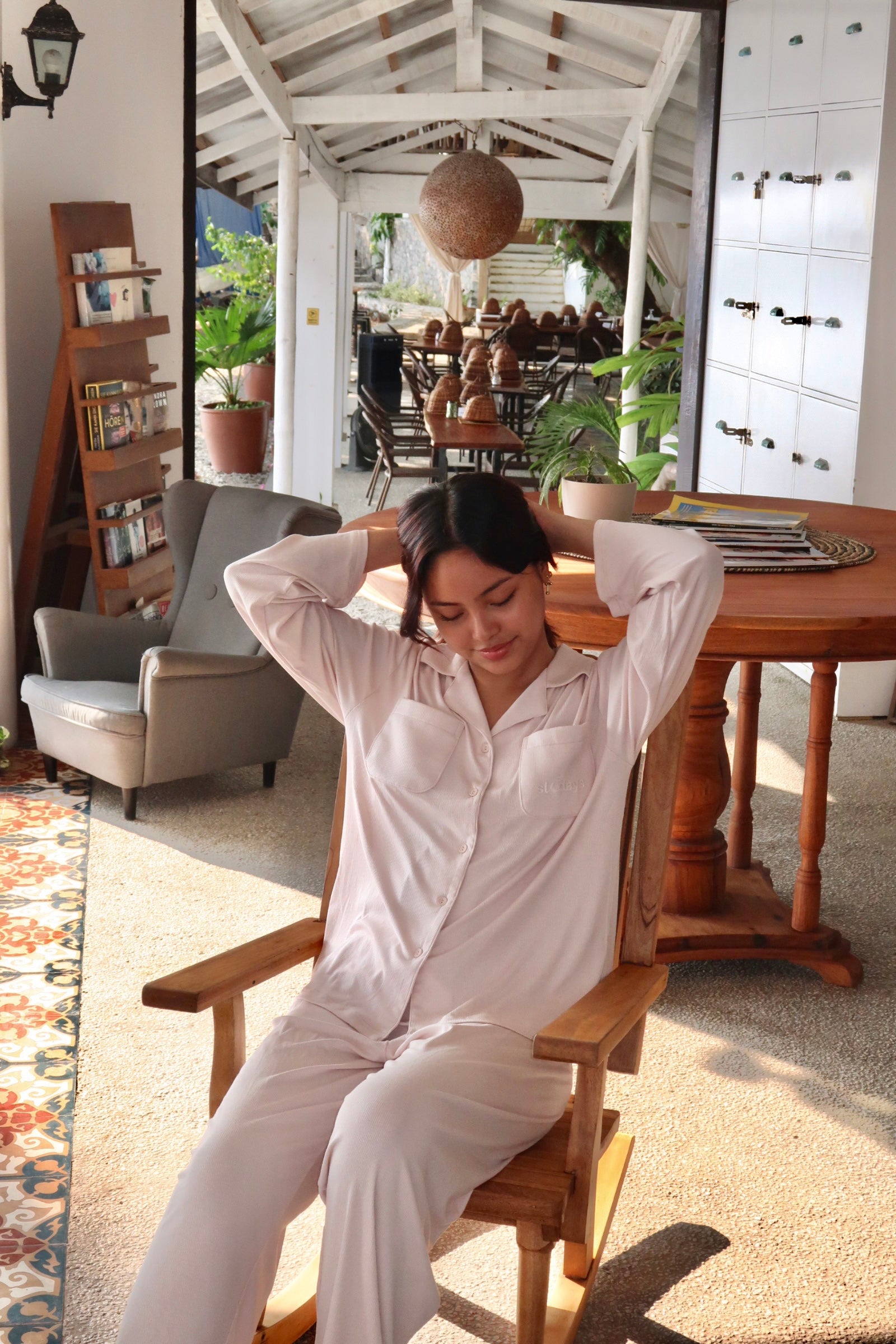 Blush Pink Oversized Cloud Pajama Pants Set