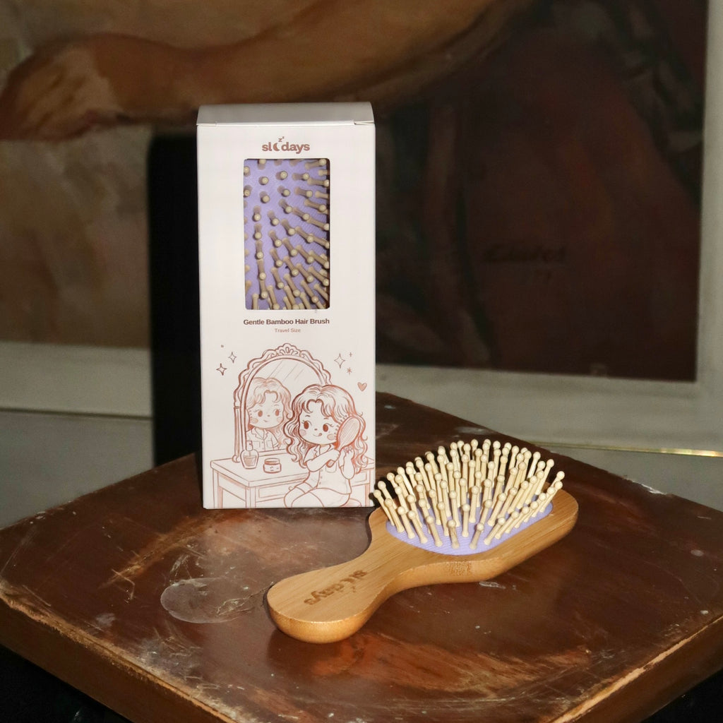 Gentle Bamboo Hair Brush Travel Size