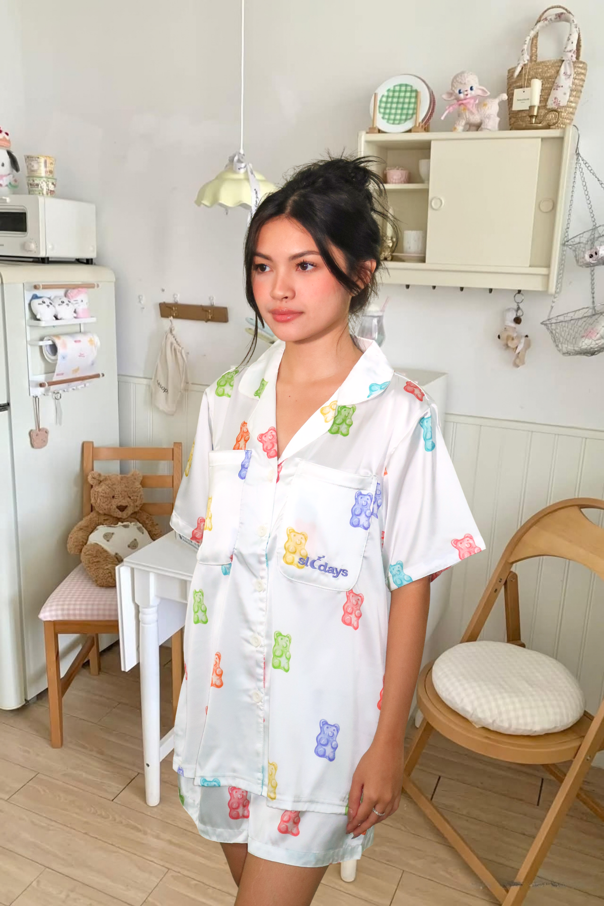 Gummy Garden Oversized Shorts Set