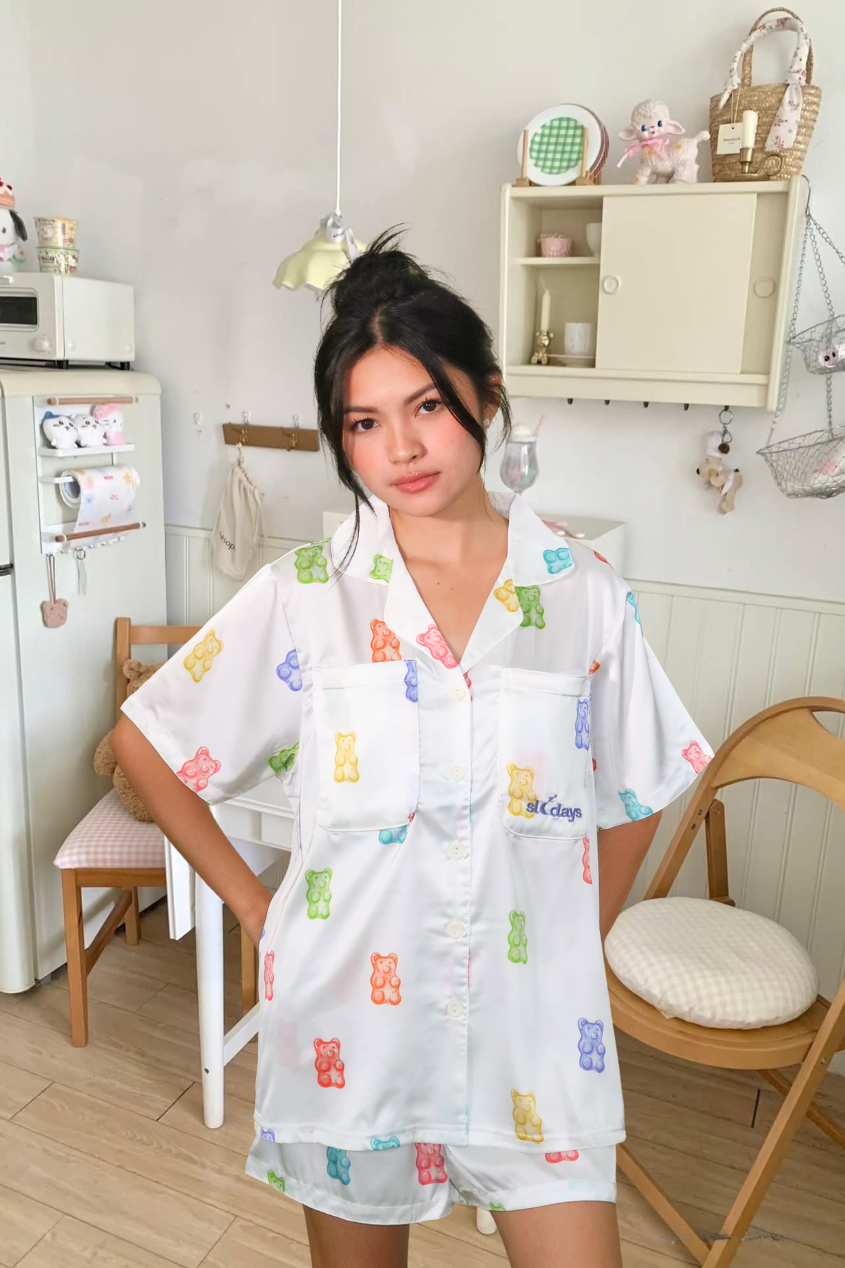 Gummy Garden Oversized Shorts Set
