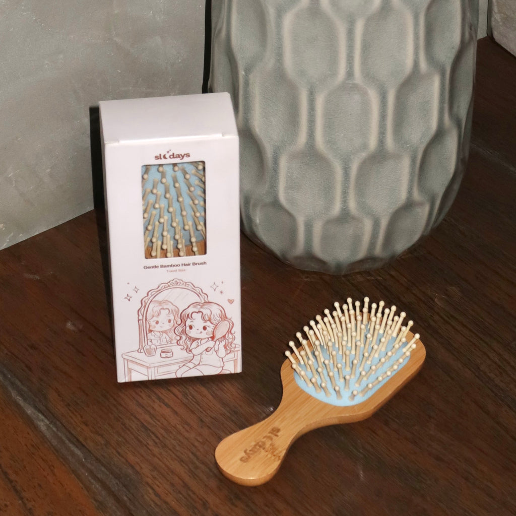 Gentle Bamboo Hair Brush Travel Size