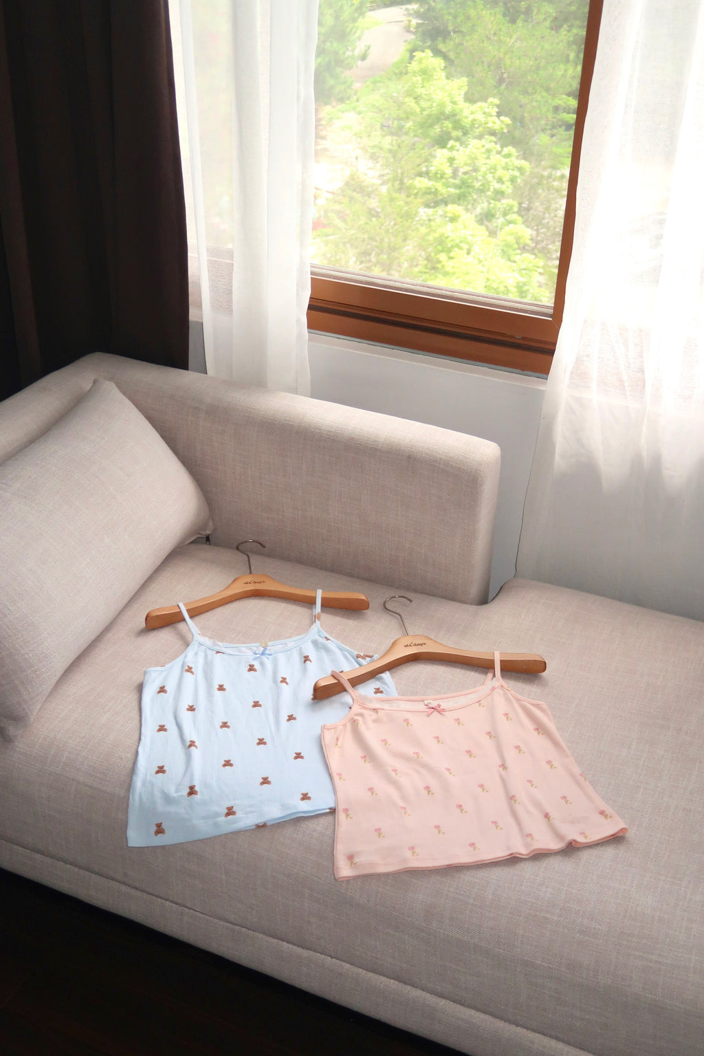 Baby Bear Non-Padded Cami Lounge Sleeveless Shorts Set
